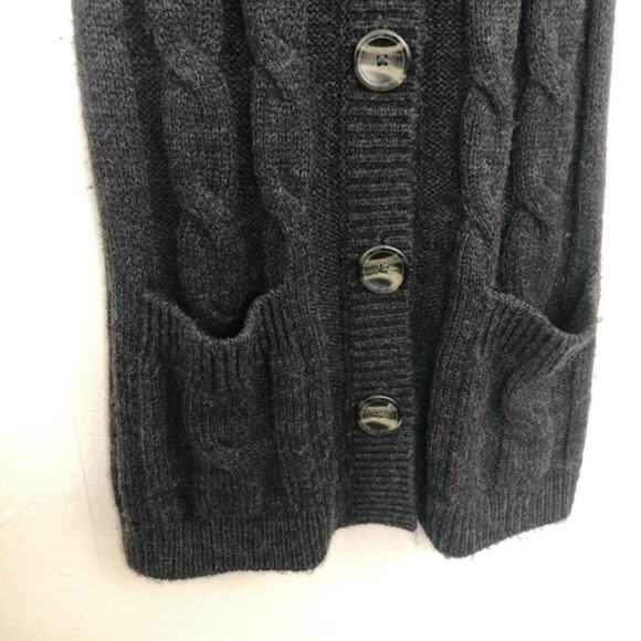 Vince Sculpted Sweater Car Coat Cardigan Alpaca - Picture 6 of 10